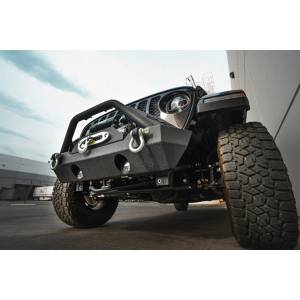 DV8 Offroad - DV8 Offroad FBSHTB-15 Winch Front Bumper with Fog Light Holes for Jeep Wrangler JK/JL 2007-2023 - Image 9
