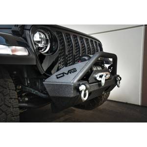 DV8 Offroad - DV8 Offroad FBSHTB-15 Winch Front Bumper with Fog Light Holes for Jeep Wrangler JK/JL 2007-2022 - Image 12