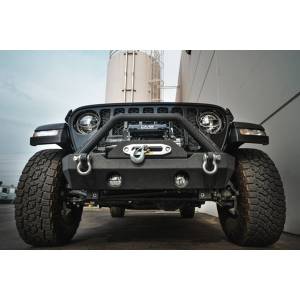 DV8 Offroad - DV8 Offroad FBSHTB-15 Winch Front Bumper with Fog Light Holes for Jeep Wrangler JK/JL 2007-2023 - Image 14