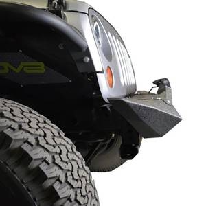 DV8 Offroad - DV8 Offroad FBSHTB-24 Winch Front Bumper with Light Holes for Jeep Wrangler JK/JL 2007-2023 - Image 6