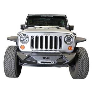 DV8 Offroad - DV8 Offroad FBSHTB-24 Winch Front Bumper with Light Holes for Jeep Wrangler JK/JL 2007-2022 - Image 9
