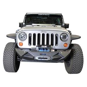 DV8 Offroad - DV8 Offroad FBSHTB-24 Winch Front Bumper with Light Holes for Jeep Wrangler JK/JL 2007-2022 - Image 10