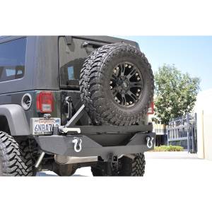 DV8 Offroad - DV8 Offroad RBSTTB-01 Mid Width Rear Bumper with Tire Carrier for Jeep Wrangler JL 2018-2024 - Image 3