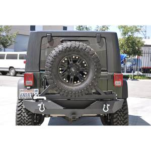 DV8 Offroad - DV8 Offroad RBSTTB-01 Mid Width Rear Bumper with Tire Carrier for Jeep Wrangler JL 2018-2024 - Image 5