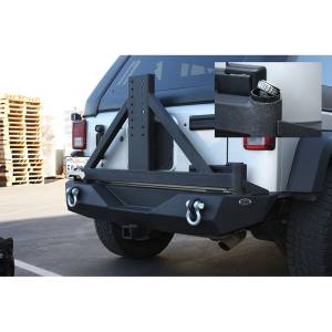 DV8 Offroad - DV8 Offroad RBSTTB-01 Mid Width Rear Bumper with Tire Carrier for Jeep Wrangler JL 2018-2024 - Image 6