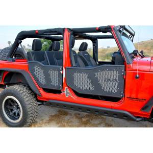 DV8 Offroad - DV8 Offroad RDSTTB-FMS Front Mesh Replacement Screen Kit for Jeep Wrangler JK 2007-2018 - Image 4