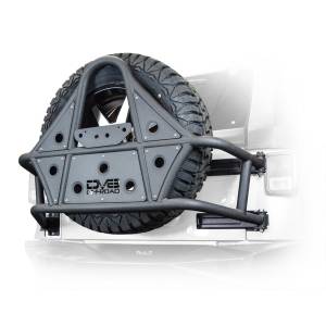 DV8 Offroad - DV8 Offroad TCSTTB-01 Body Mounted Tire Carrier for Jeep Wrangler JK 2007-2018 - Image 1