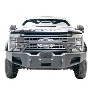 Bumpers By Vehicle - Ford F450/F550 Super Duty - Fab Fours - Fab Fours FS17-A4262-1 New Premium Front Winch Bumper with Pre-Runner Guard for Ford F-450/F-550 2017-2022