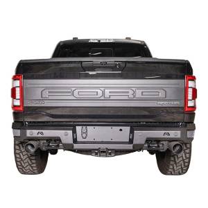 Fab Fours FR21-W5351-1 Premium Rear Replacement Bumper with Sensor Holes for Ford Raptor 2021
