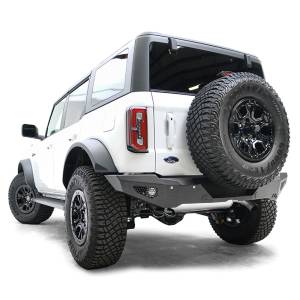Fab Fours - Fab Fours FB21-Y5252-1 Standard Rear Replacement Bumper for Ford Bronco 2021-2024 - Matte Black - Image 2