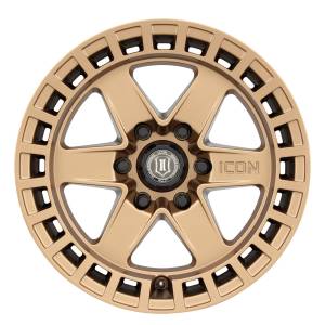 Icon 3417856350BS Raider 17" x 8.50" Wheel - Satin Brass