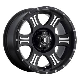 Exterior Accessories - Icon Vehicle Dynamics - Icon 1020905556MB Shield 20" x 9" Wheel - Machined Satin Black