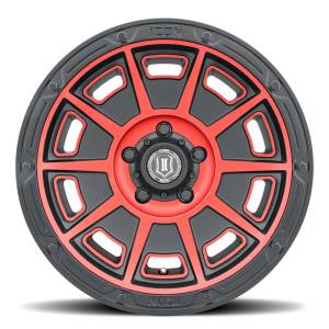 Icon Vehicle Dynamics - Icon 3017856547SBRT Victory 17" x 8.50" Wheel - Satin Black with Red Tint - Image 3