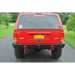 Affordable Offroad - Affordable Offroad EXJrear-B Elite Rear Bumper for Jeep Cherokee XJ 1984-2001 - Black Powder Coat - Image 6