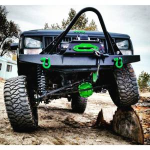 Affordable Offroad - Affordable Offroad EXJwstingerfull-B EXJ with Stinger Full Elite Stinger Winch Front Bumper for Jeep Cherokee XJ - Image 4