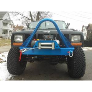 Affordable Offroad - Affordable Offroad EXJwstinger-B EXJ with Stinger Shorty Winch Front Bumper for Jeep Cherokee XJ - Image 3