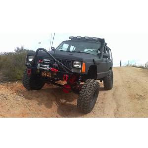 Affordable Offroad - Affordable Offroad EXJwstinger-B EXJ with Stinger Shorty Winch Front Bumper for Jeep Cherokee XJ - Image 4