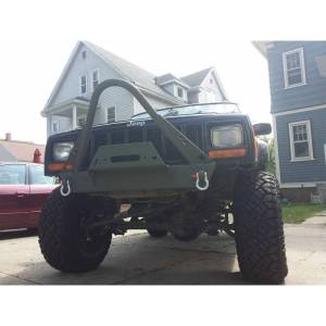 Affordable Offroad - Affordable Offroad EXJwstinger-B EXJ with Stinger Shorty Winch Front Bumper for Jeep Cherokee XJ - Image 6