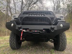 Affordable Offroad - Affordable Offroad TacomaFront Modular Front Bumper with Bull Bar for Toyota Tacoma 2016-2023 - Bare Steel - Image 2