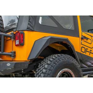 DV8 Offroad - DV8 Offroad FENDB-09 Front and Rear Armor Fender Flares for Jeep Wrangler JK 2007-2018 - Image 10