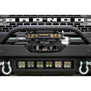 DV8 Offroad - DV8 Offroad FBBR-02 FS-15 Series Winch Front Bumper for Ford Bronco 2021-2022 - Texture Black - Image 6