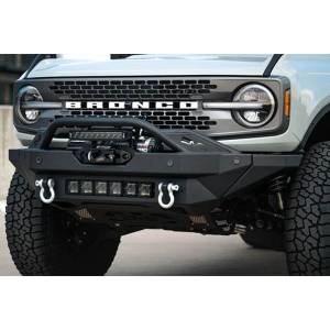 DV8 Offroad - DV8 Offroad FBBR-02 FS-15 Series Winch Front Bumper for Ford Bronco 2021-2024 - Texture Black - Image 8