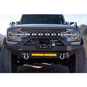 DV8 Offroad - DV8 Offroad FBBR-02 FS-15 Series Winch Front Bumper for Ford Bronco 2021-2022 - Texture Black - Image 9