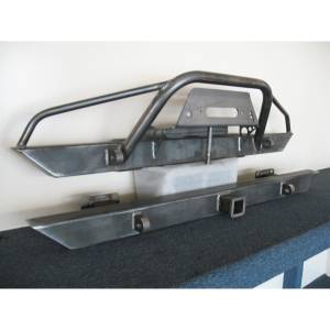 Affordable Offroad - Affordable Offroad AffjPwinchset Winch Front and Rear Bumper Set for Jeep Wrangler CJ - Image 2
