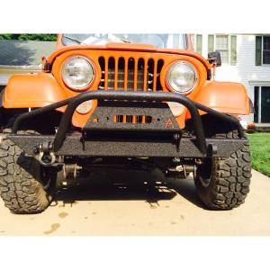 Affordable Offroad - Affordable Offroad AffjPwinchset Winch Front and Rear Bumper Set for Jeep Wrangler CJ - Image 5