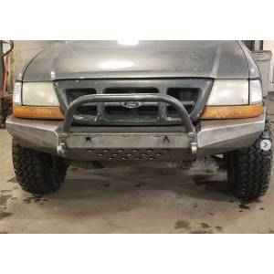Shop Bumpers By Vehicle - Ford Ranger - Affordable Offroad - Affordable Offroad Erangermod-1 Elite Modular Non-Winch Front Bumper with Bullbar for Ford Ranger 1993-2011