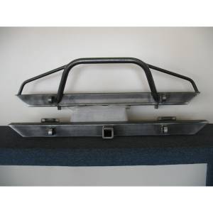 Jeep Bumpers - Affordable Offroad - Affordable Offroad AffXJset Elite Front and Rear Bumper Set for Jeep Cherokee XJ 1984-2001 - Bare