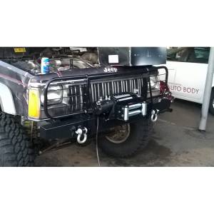 Affordable Offroad - Affordable Offroad EXJWbrush Elite Brush Guard Winch Front Bumper for Jeep Cherokee XJ 1984-2001 - Bare - Image 5