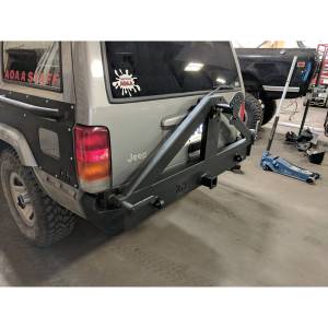 Affordable Offroad - Affordable Offroad RHXJrear Rear Bumper with Tie in Brackets for Jeep Cherokee XJ 1984-2001 - Bare - Image 4