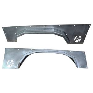 Affordable Offroad xjflaresfront Front Fender Flares for Jeep Cherokee XJ 1984-2001 - Bare