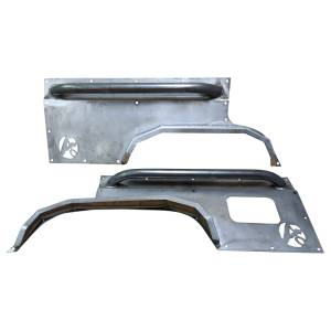 Exterior Accessories - Fender Flares - Affordable Offroad - Affordable Offroad xjflaresrear Rear Fender Flares for Jeep Cherokee XJ 1984-2001 - Bare