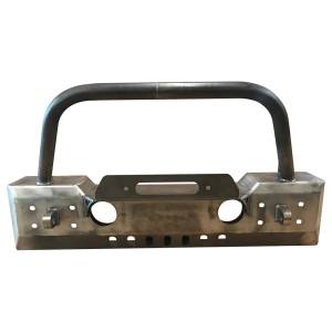 Affordable Offroad JKbullwinch Winch Front Bumper for Jeep Wrangler JK 2007-2018 - Bare