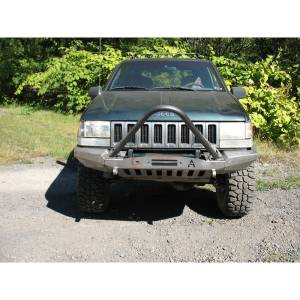 Affordable Offroad - Affordable Offroad ZJplain Elite Modular Winch Front Bumper for Jeep Grand Cherokee ZJ 1993-1998 - Bare - Image 5