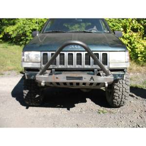 Affordable Offroad - Affordable Offroad ZJshorty Elite Shortly Winch Front Bumper for Jeep Grand Cherokee ZJ 1993-1998 - Bare - Image 5