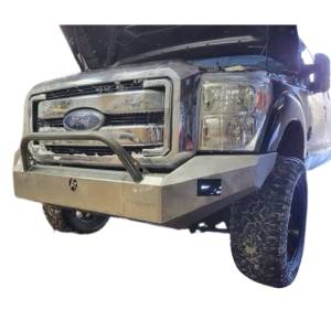 Affordable Offroad - Affordable Offroad 11-16fordfrontPLAIN Modular Non Winch Front Bumper for Ford F-250