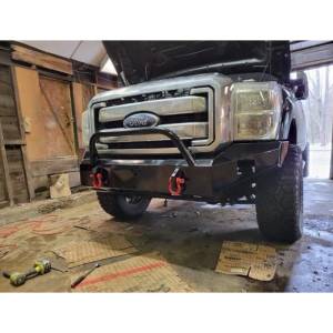 Affordable Offroad - Affordable Offroad 11-16fordfrontPLAIN Modular Non Winch Front Bumper for Ford F-250 - Image 4