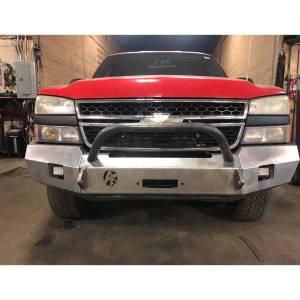 Affordable Offroad - Affordable Offroad chevy1500front Modular Winch Front Bumper with Bull Bar for Chevy Silverado 1500 2003-2007 - Image 4