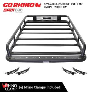 Go Rhino - Go Rhino 5936055T SRM600 55" Tubular Basket-Style Roof Racks - Textured Black - Image 3