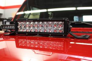Go Rhino 732100T 10" Double Row LED Light Bar Center Hood Light Mount Kit for Jeep Gladiator JT/Wrangler JL 2018-2022