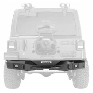 Go Rhino - Go Rhino 371200T Rockline Full Width Rear Bumper for Jeep Wrangler JL 2018-2024