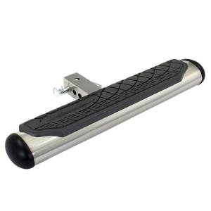 Go Rhino - Go Rhino 460PS 4" Oval Hitch Step - Polished Stainless Steel - Image 1