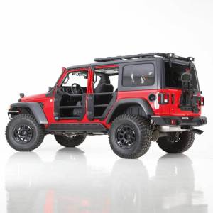 Go Rhino - Go Rhino 572602 Trailline Rear Tube Doors (Pair) for Jeep Gladiator JT 2020-2024 - Textured Black - Image 6