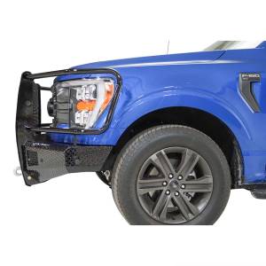 Fab Fours - Fab Fours FF21-K5060-1 Black Steel Front Bumper with Full Guard for Ford F-150 2021-2023 - Image 2