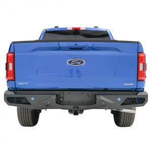 Truck Bumpers - Fab Fours Black Steel - Ford F150 2021-2022