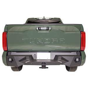All Bumpers - Fab Fours - Fab Fours TT22-E5451-B Vengeance Rear Bumper for Toyota Tundra 2022 - BARE STEEL
