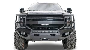 Bumpers by Style - Grille Guard Bumper - Fab Fours - Fab Fours FS17-X4160-B Matrix Front Bumper with Full Grill Guard for Ford F250/F350 2017-2022